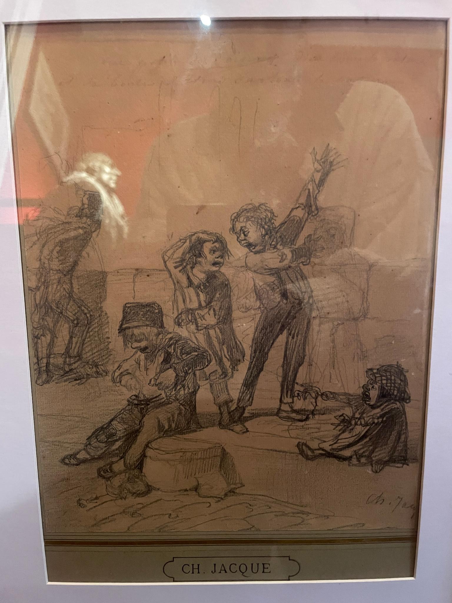 Charles Emile Jacque — Enfants dans la rue