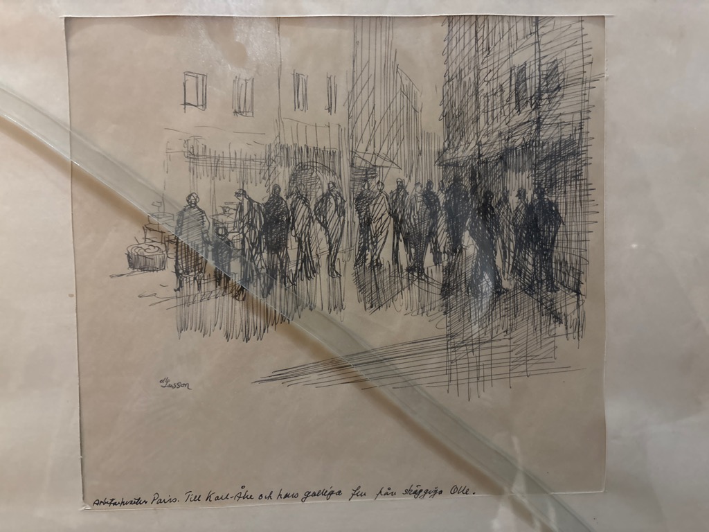 Olle LARSSON — Scène de rue à Paris