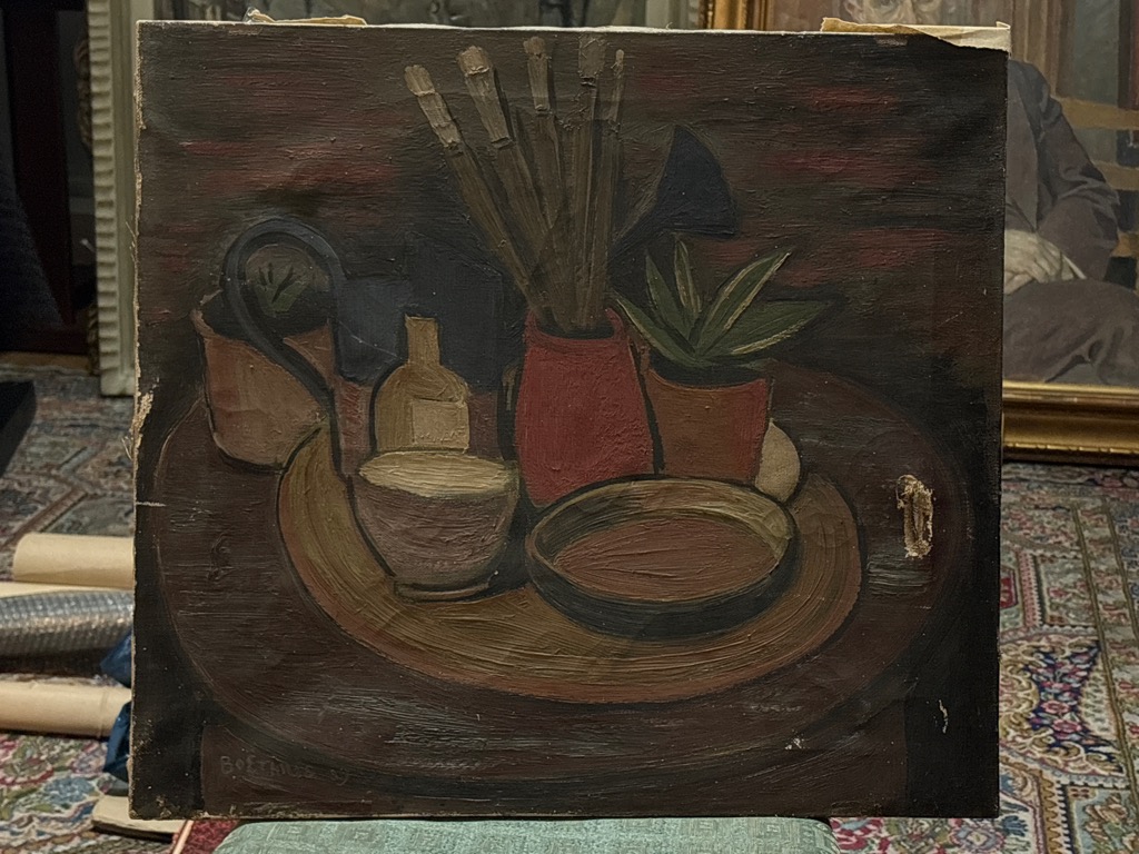 Lars BOETHIUS — Nature morte aux pinceaux