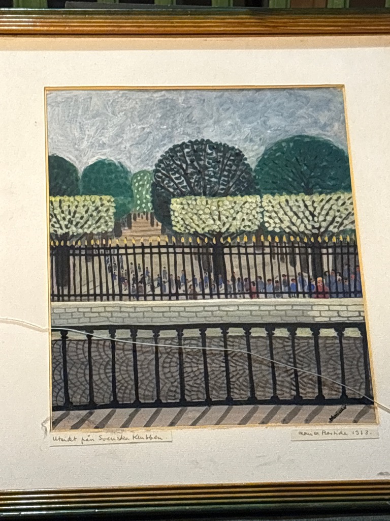 Monica BASTIDE — Vue des Tuileries depuis le cercle suédois