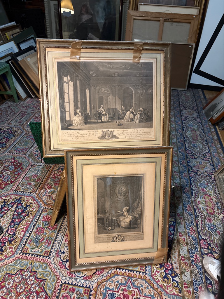 Niklas II Lavreince LAFRENSEN — L'assemblée au Salon La consolation de l’absence