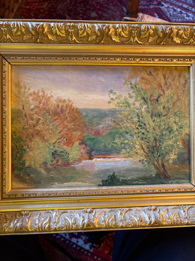 Ecole Post-Impressionniste — Les arbres en bord de rivière