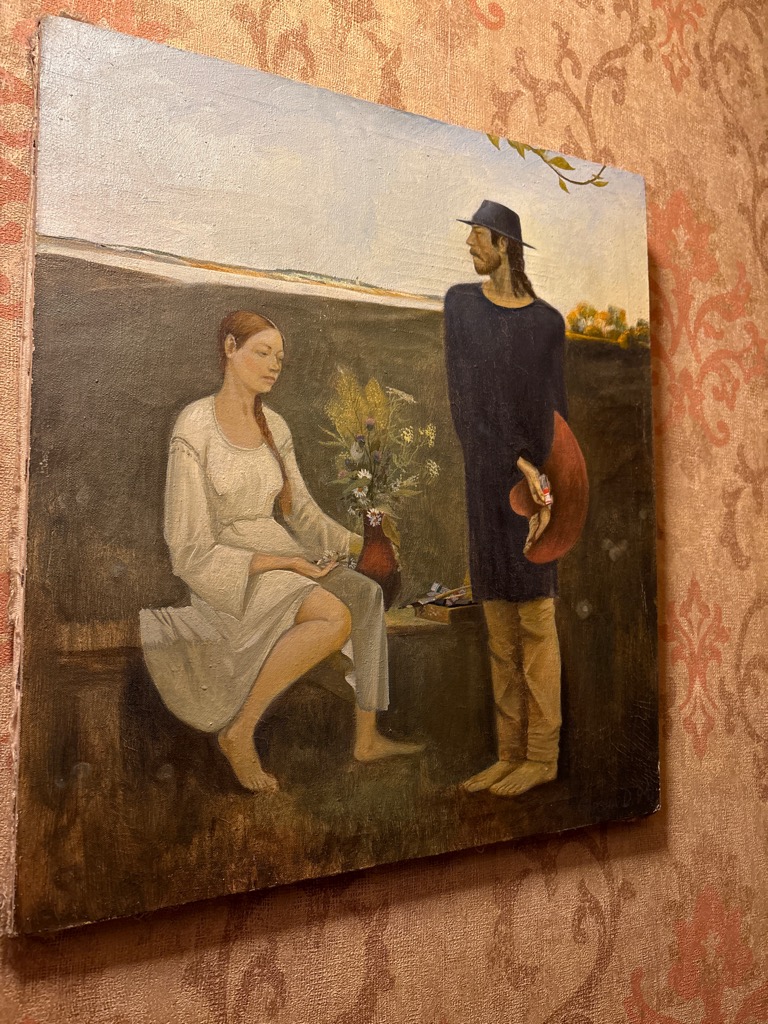 Gapsha — Le peintre et son modèle dans un paysage