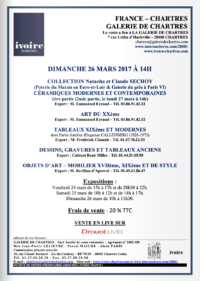 Galerie de Chartres, Ivoire enchères