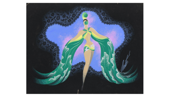  — Danseuse à la traîne verte costume de femme