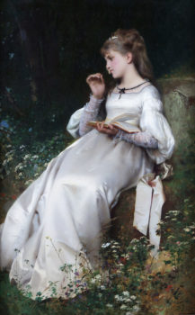  — Jeune fille lisant une lettre