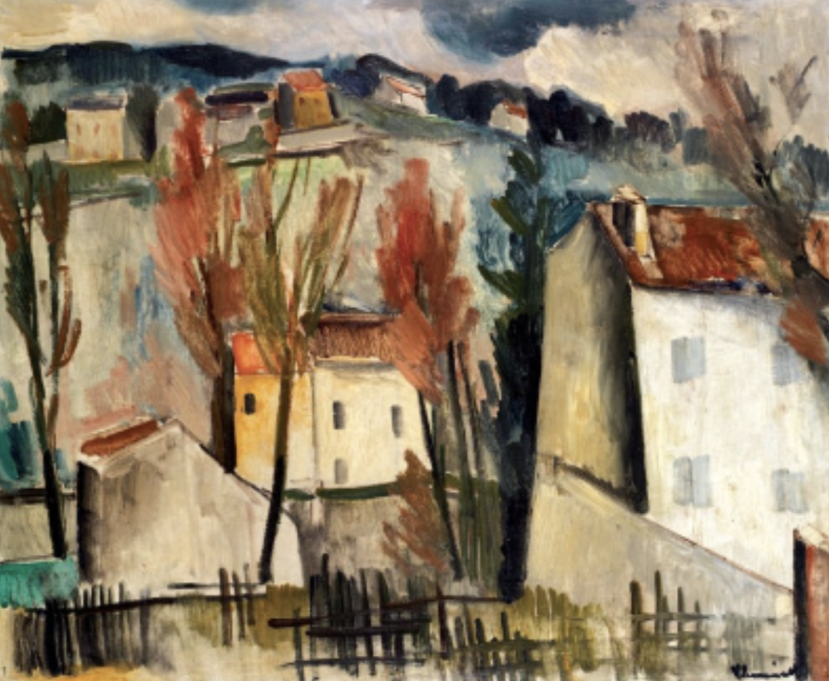 Maurice de Vlaminck (1876-1958) — Coteau, Maisons et Arbres, circa 1912