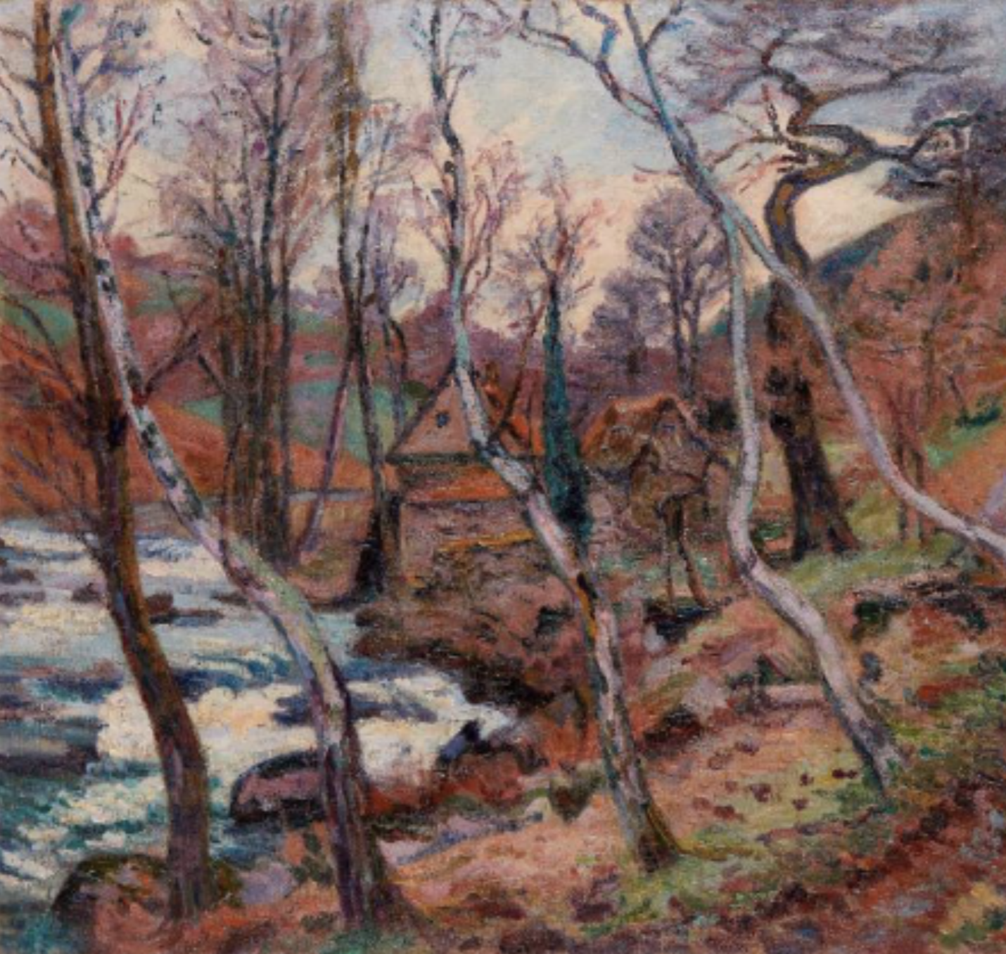 Armand Guillaumin (1841-1927) — Le Pont Corneille à Rouen au crépuscule