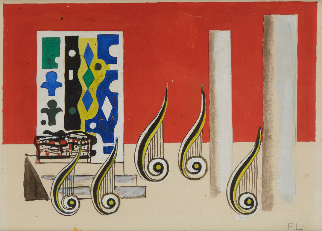 Fernand Léger (1881-1955) — Projet de décor pour \"La Naissance d'une Cité\", 1936