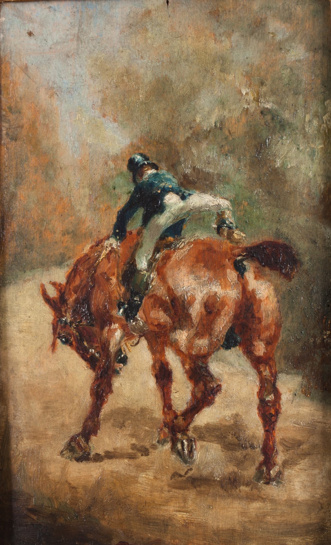 Henri DE TOULOUSE-LAUTREC (1864-1901) — Jeune cavalier enfourchant sa monture