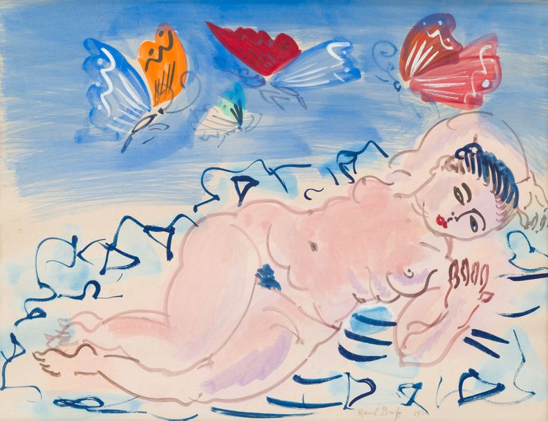 Raoul DUFY (1877-1953) — Baigneuse aux papillons, 1930