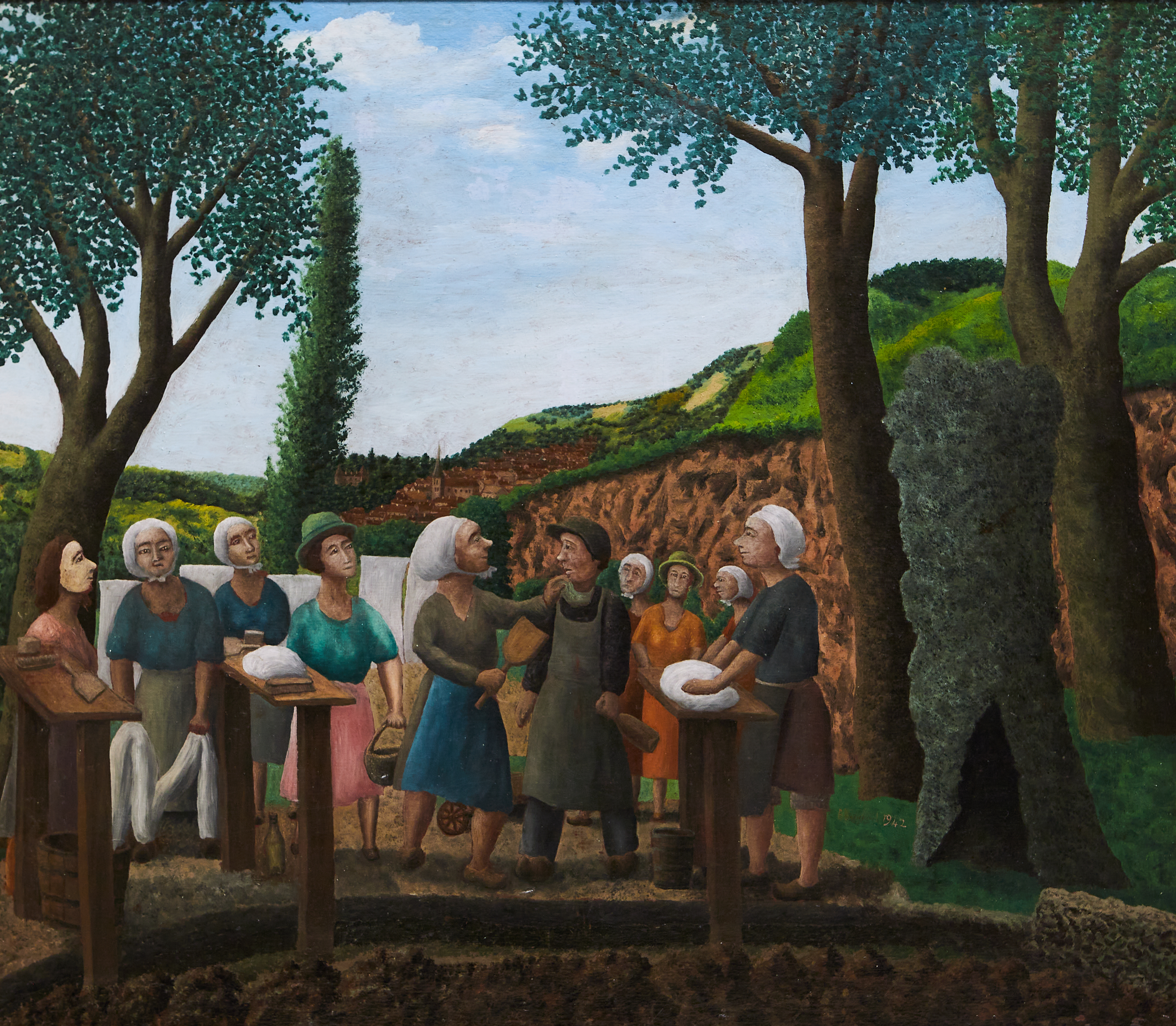 André BAUCHANT (1873-1958) — « Les lavandières »