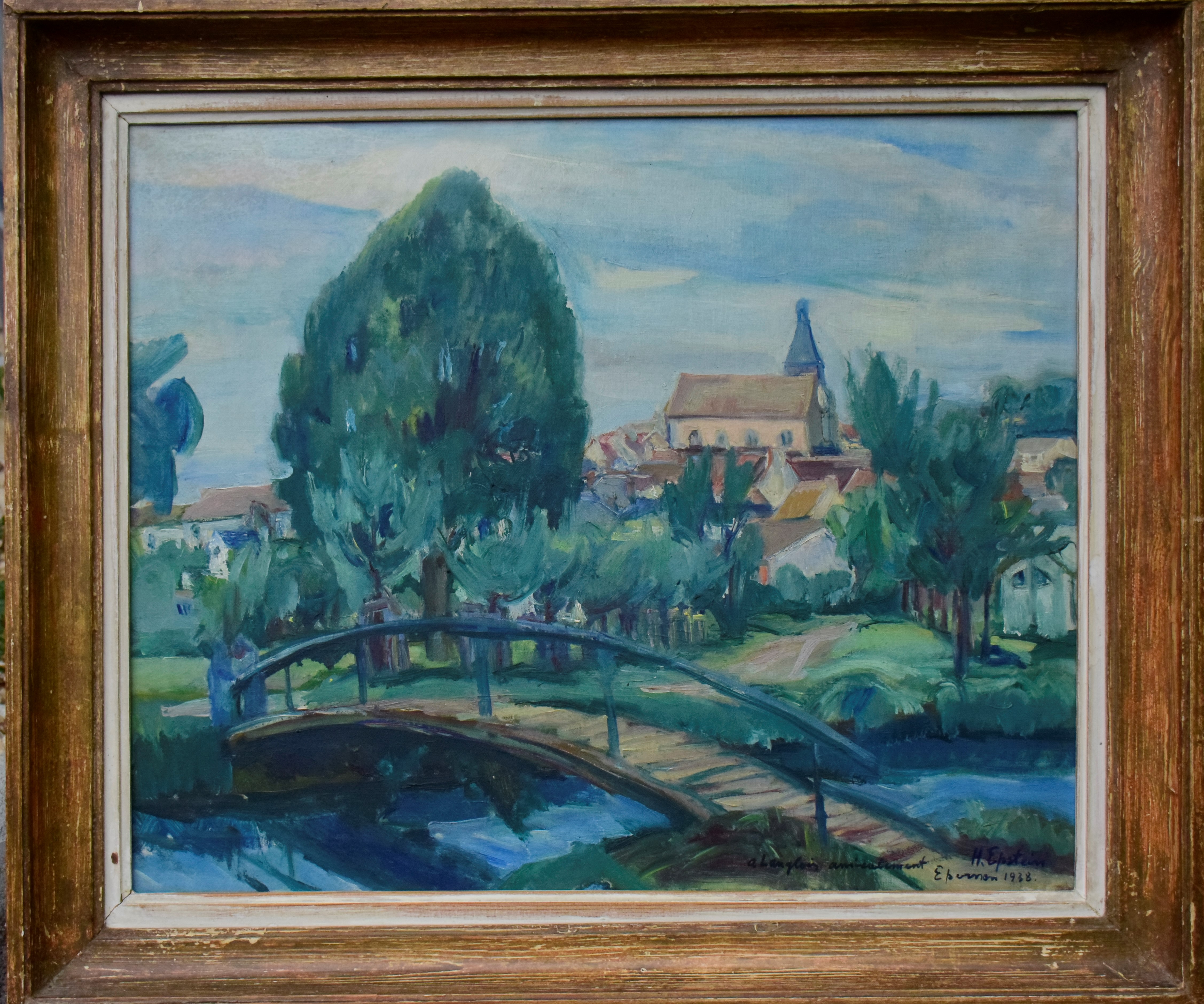 EPSTEIN Henri (1892-1944) — \"Vue d'Épernon\"