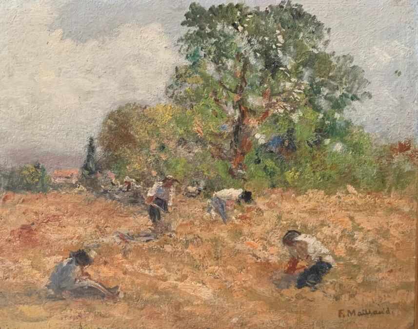 Fernand MAILLAUD (1863-1948) — Paysans dans les champs