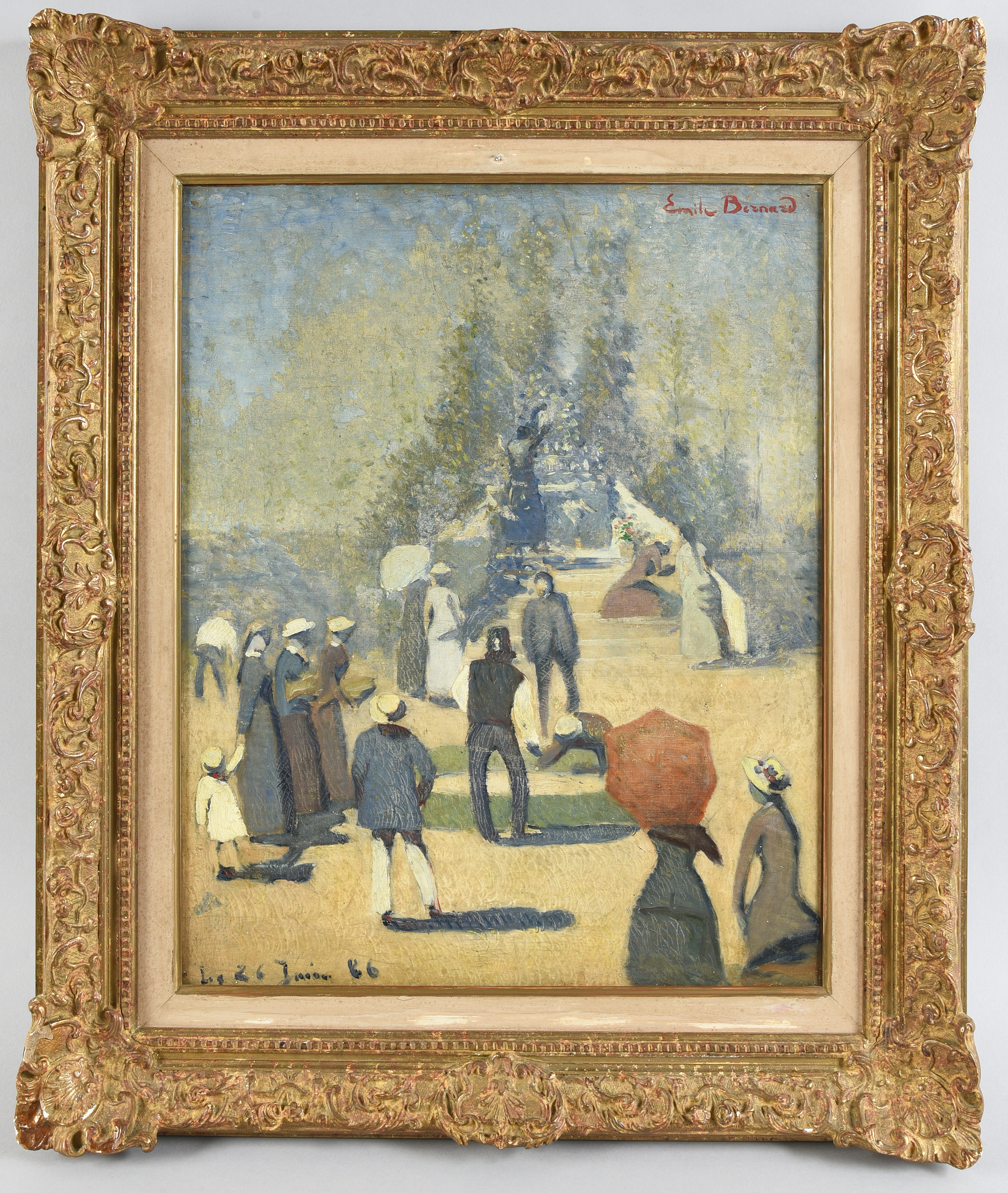 Emile BERNARD (1868-1941) — Reposoir de Saint-Briac, 1886