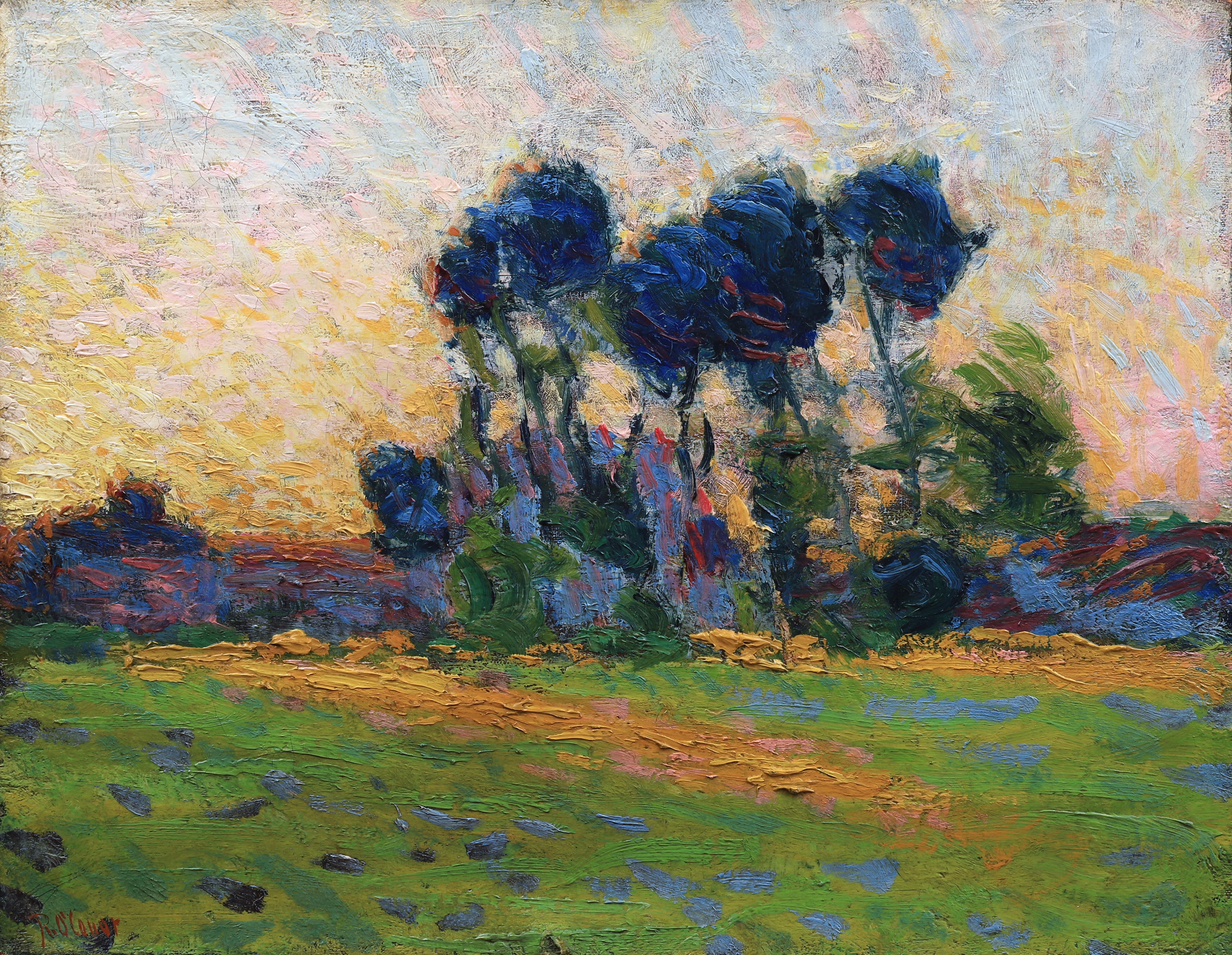 Roderic O’CONOR (1860-1940) — Paysage aux arbres, circa 1919-1920