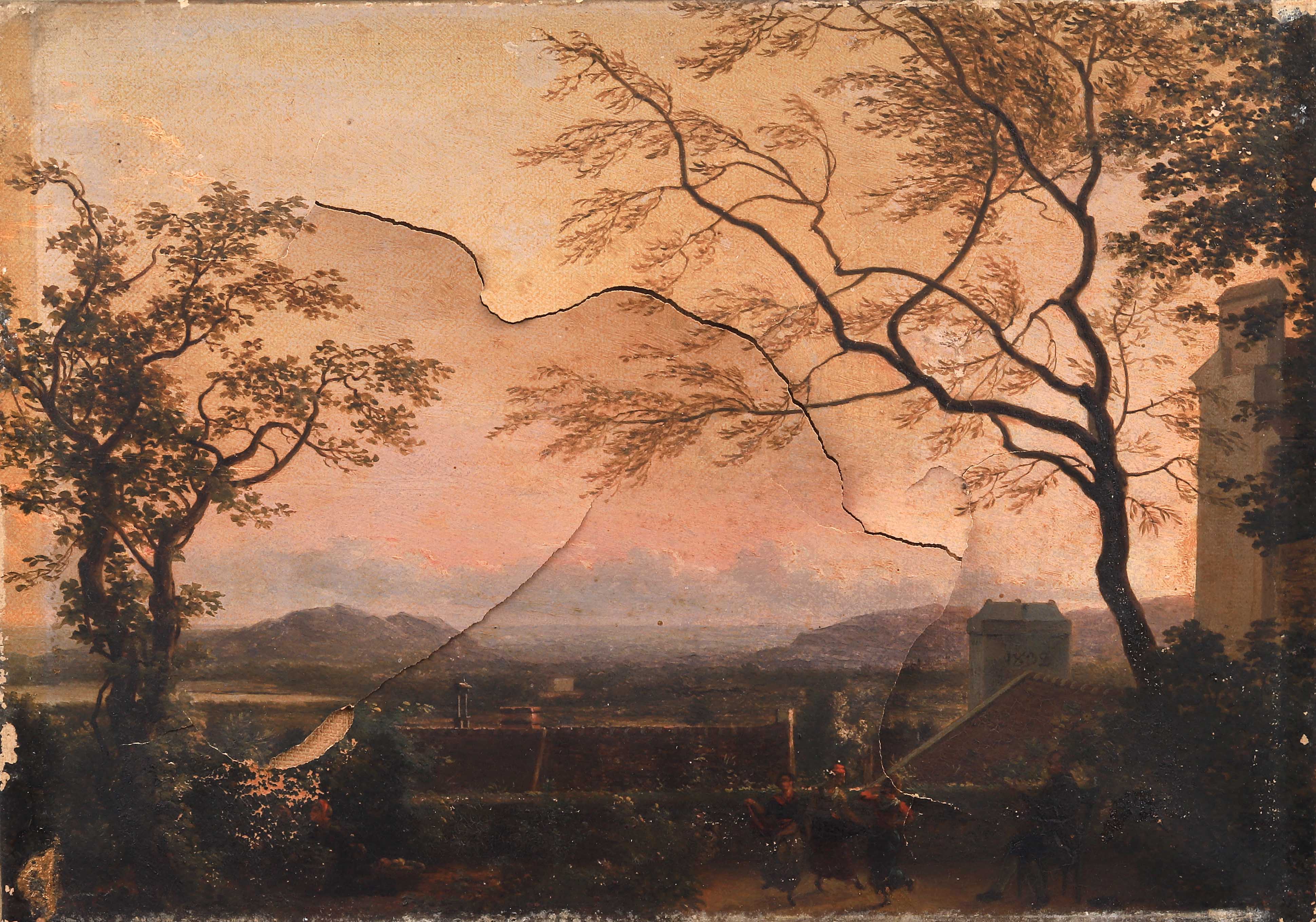 Jean Joseph Xavier BIDAULD (Carpentras, 1758 - Montmorency, 1846) — Vue des environs de Montmorency depuis la terrasse du Montlouis, propriété de l'artiste