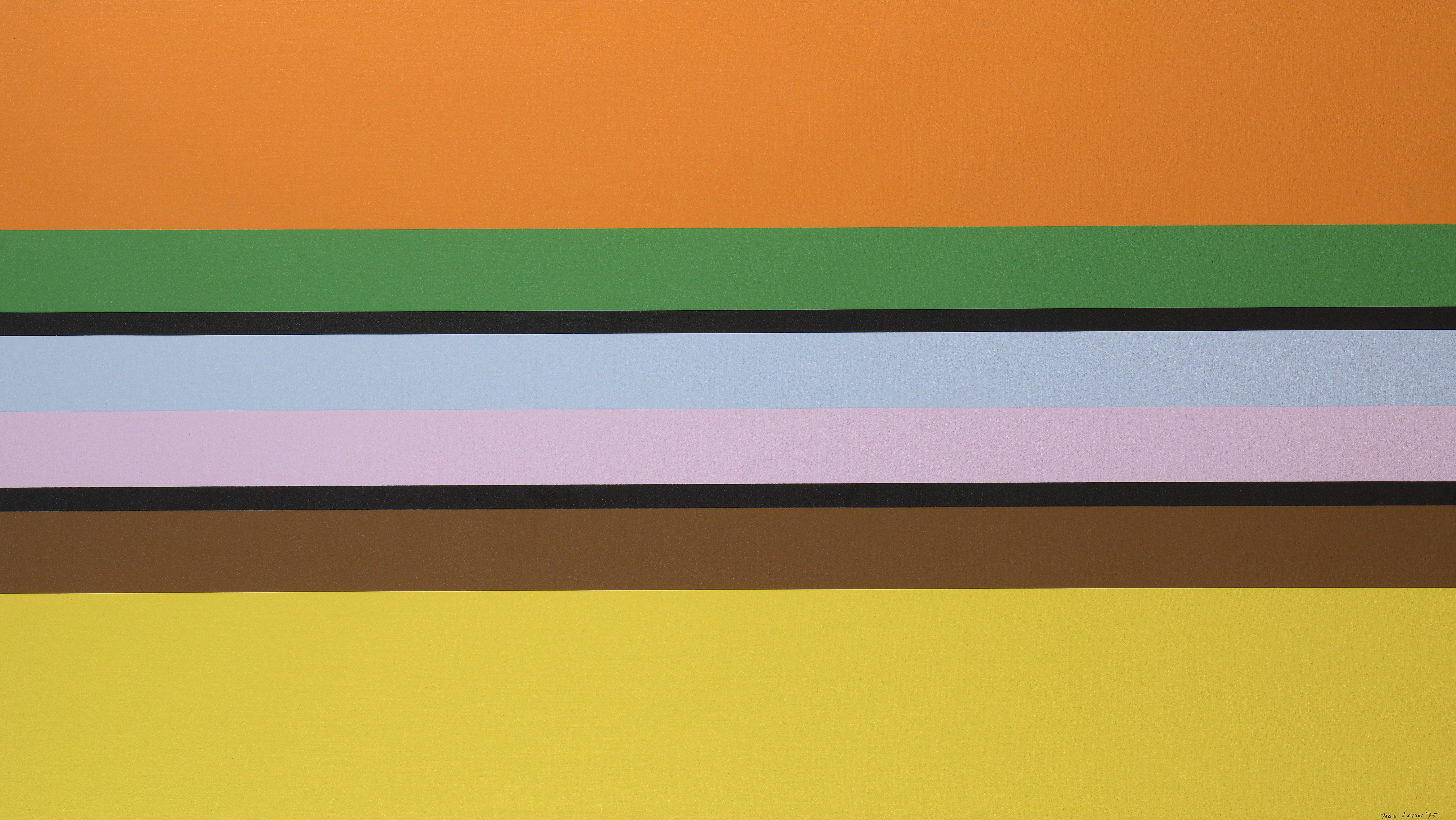 Jean LEGROS (1917-1981) — Toile à bandes, 1975