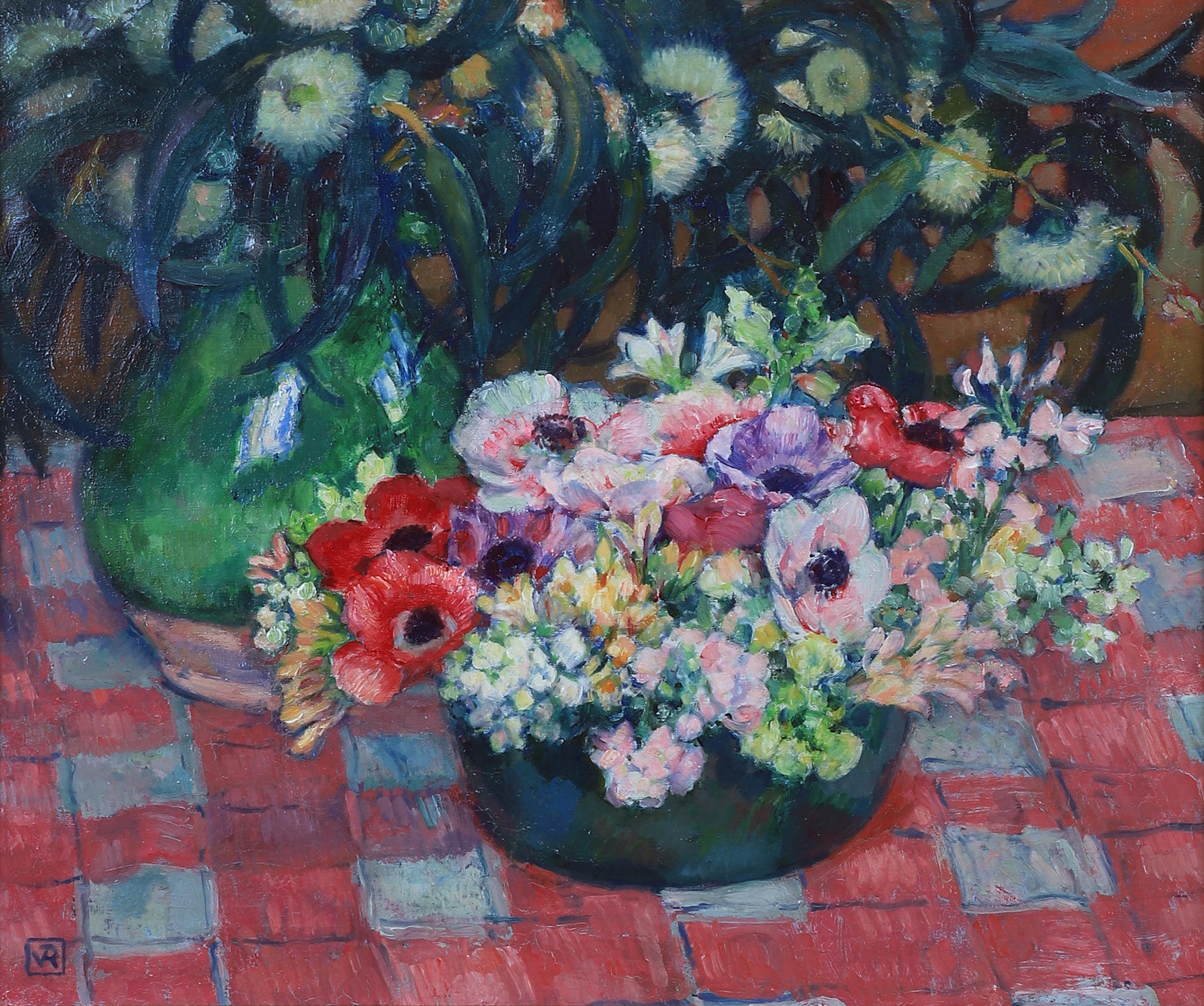 Théo VAN RYSSELBERGHE (1862-1926) — Anémones et eucalyptus