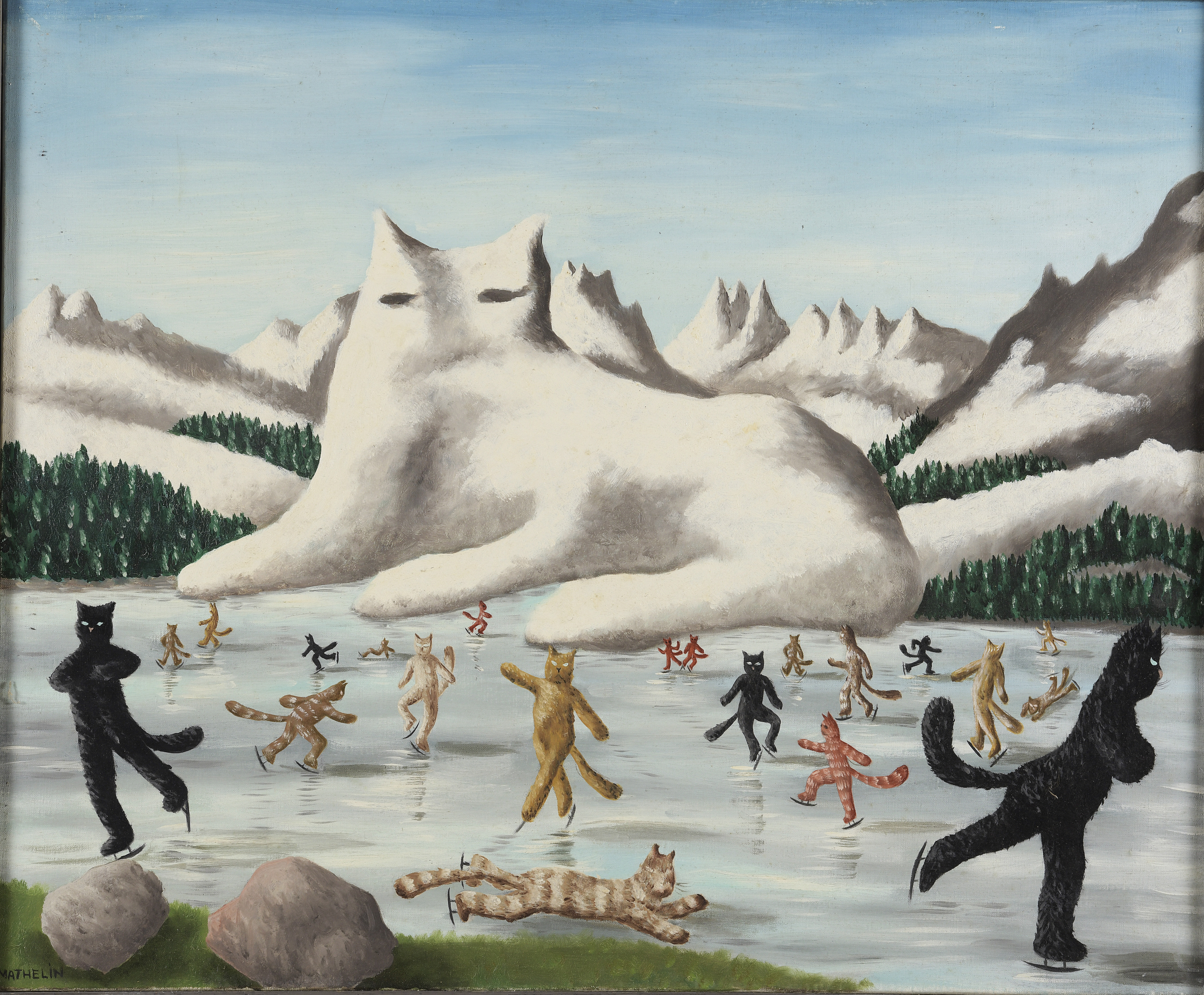 Lucien MATHELIN (1905-1981) — Chamonix, 1976