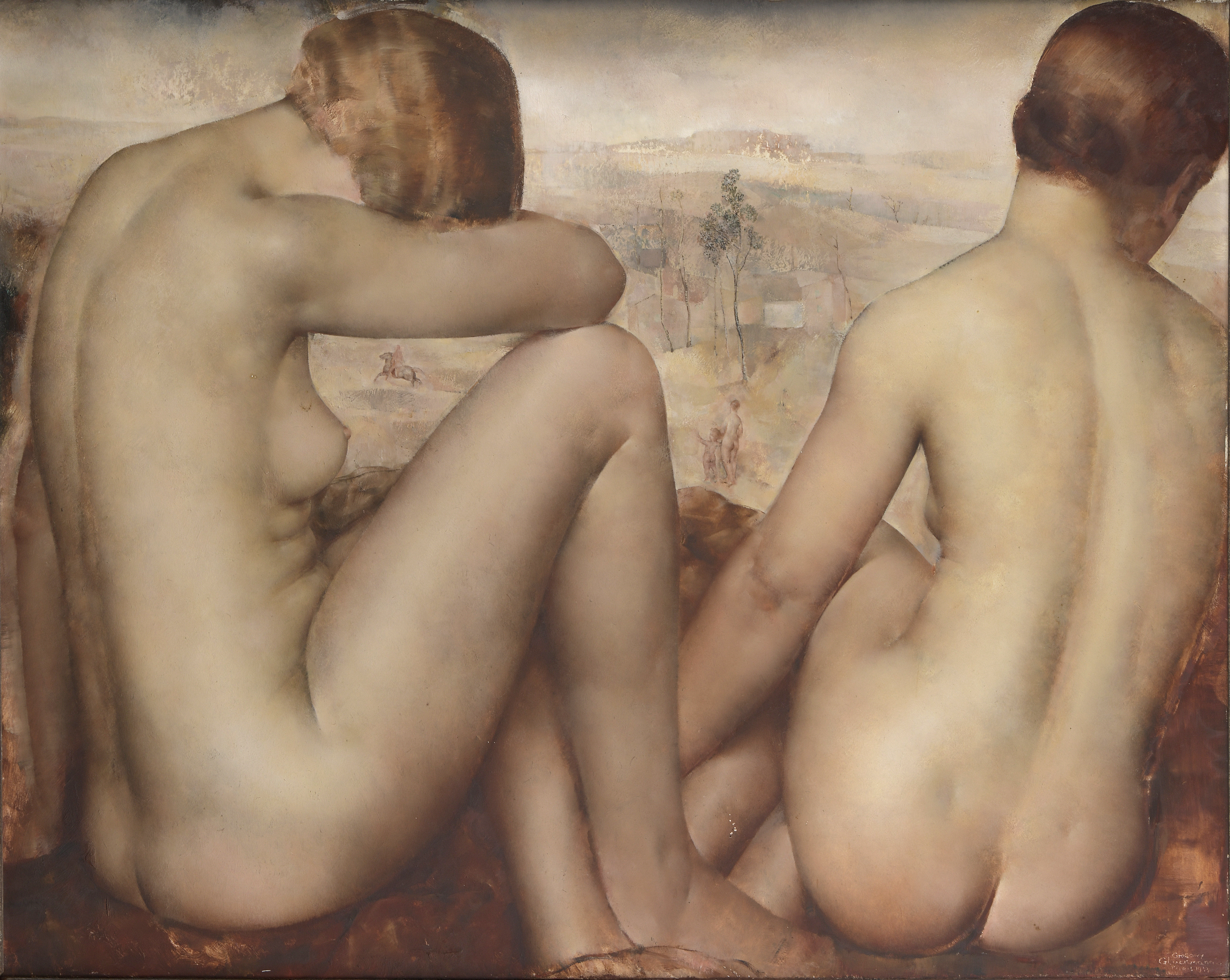 Grigory GLUCKMANN (1898-1973) — Deux nus, 1933