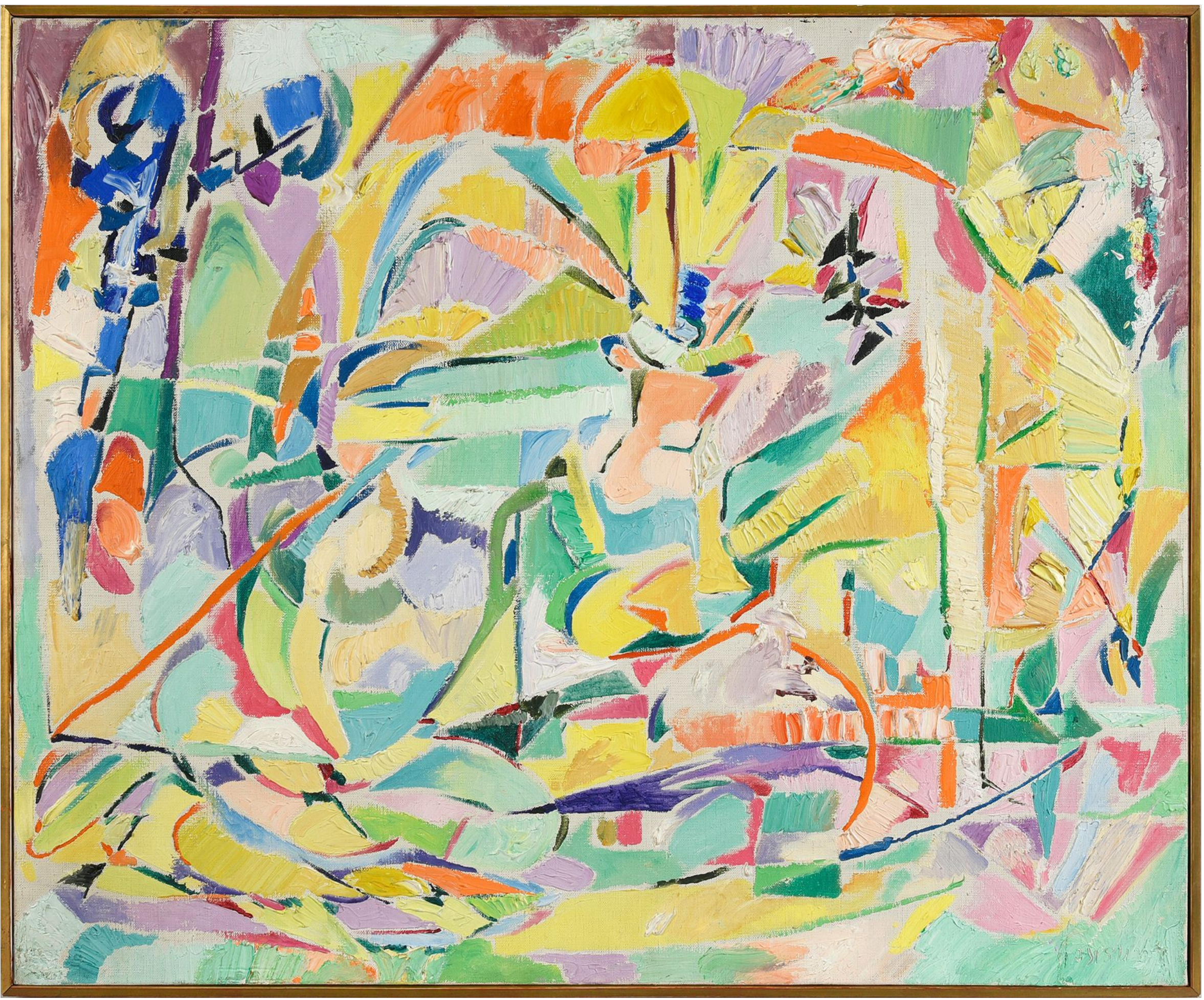 André LANSKOY (1902-1976) — Composition abstraite.