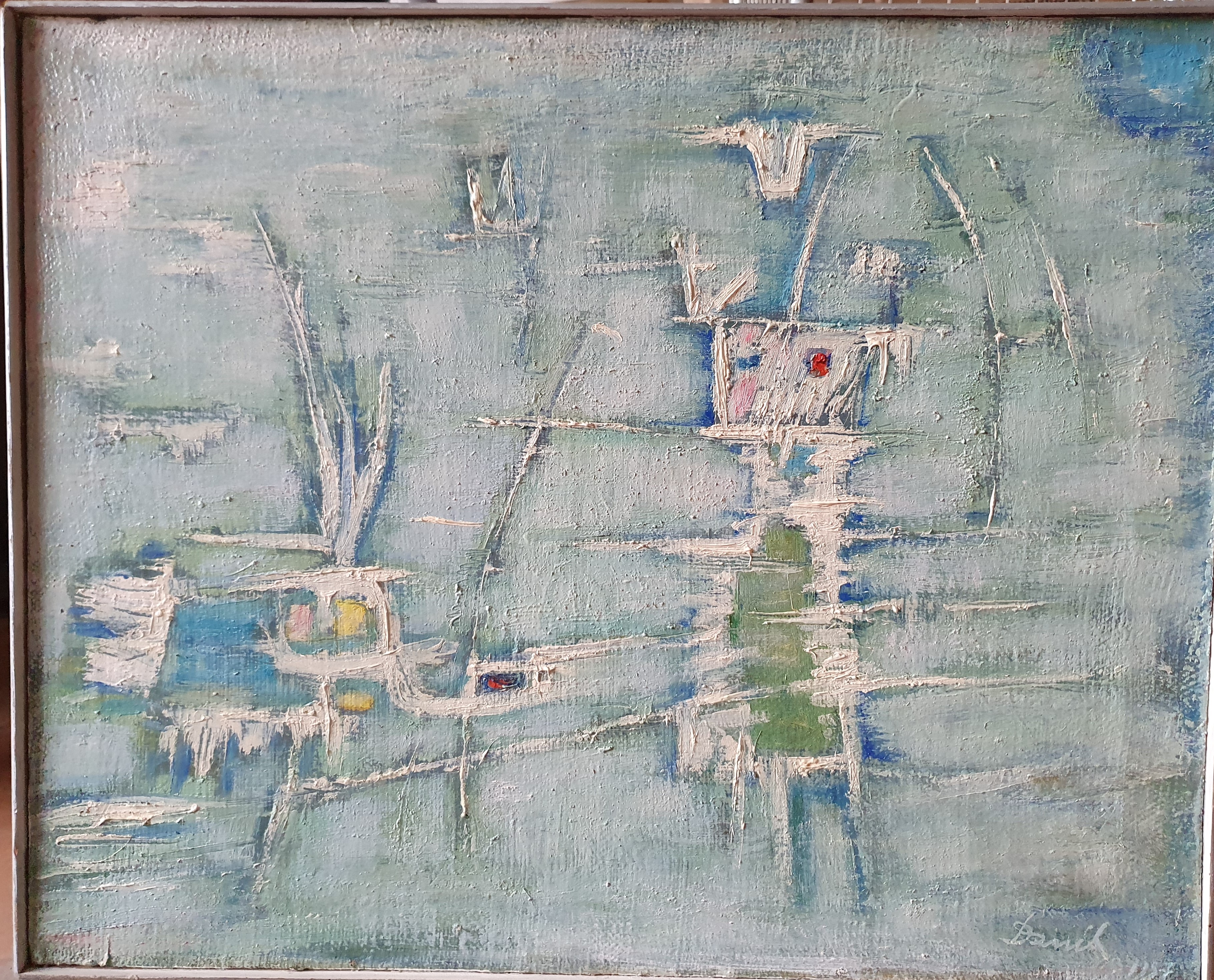 Daniel PANAGOPOULOS dit DANIL (1924-2008) — \"Enfant dans un jardin matinal\"