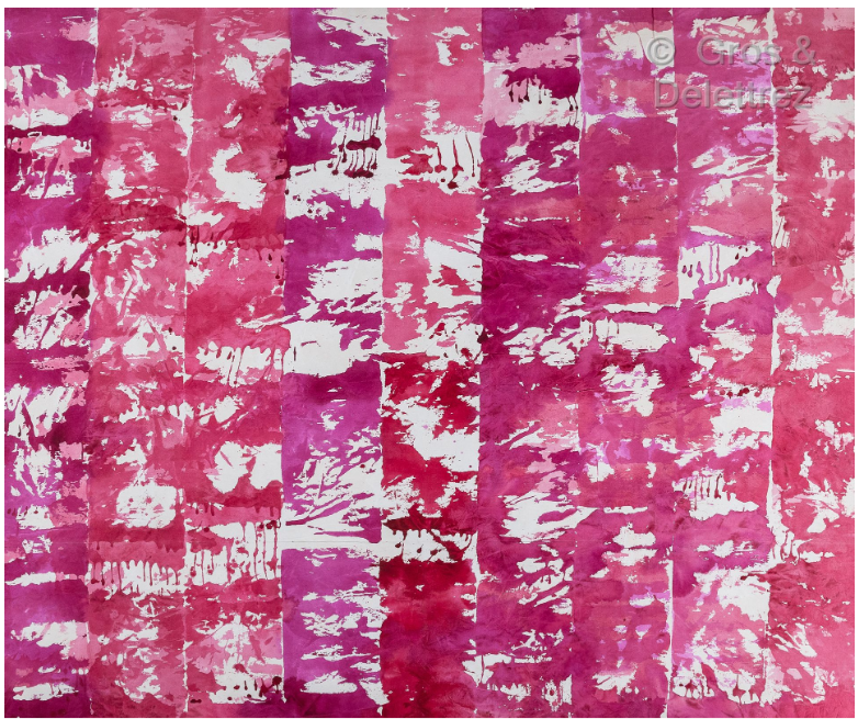 Claire PICHAUD (1935-2017) — Sans titre, 28 avril 1984 Rose