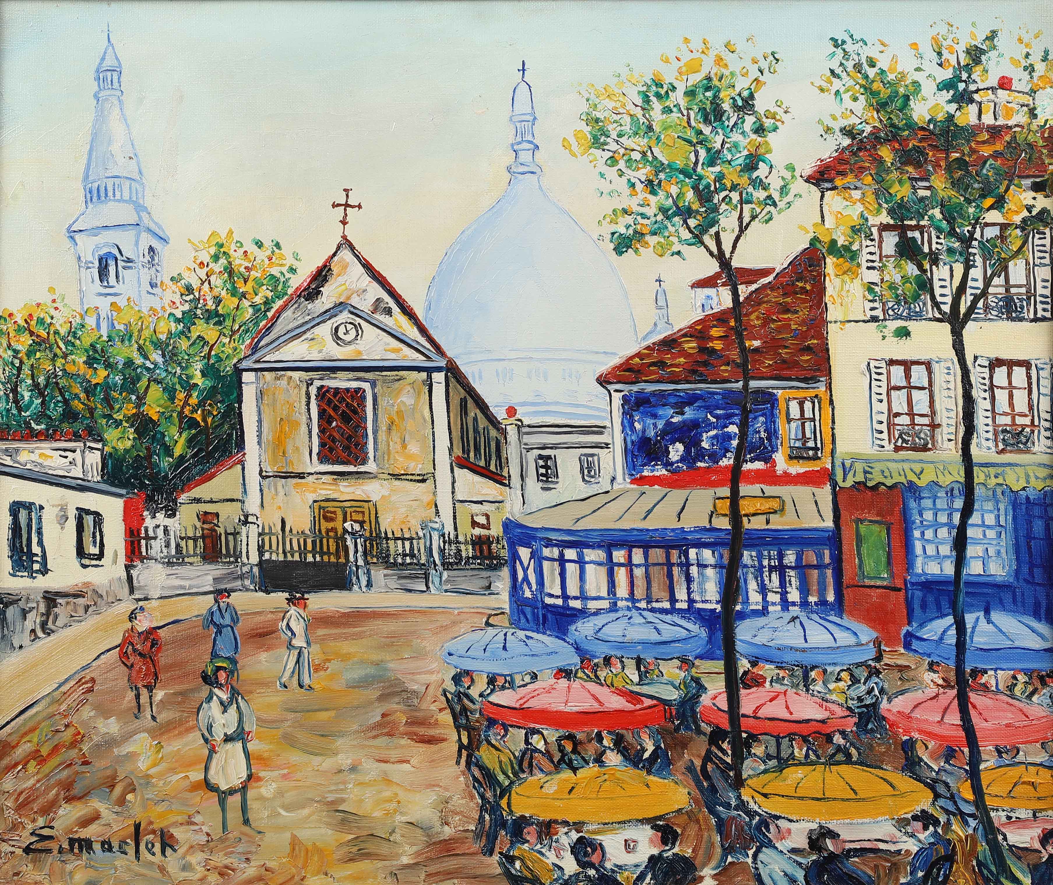 Élisée MACLET (1881-1962) — Place du Tertre, Montmartre