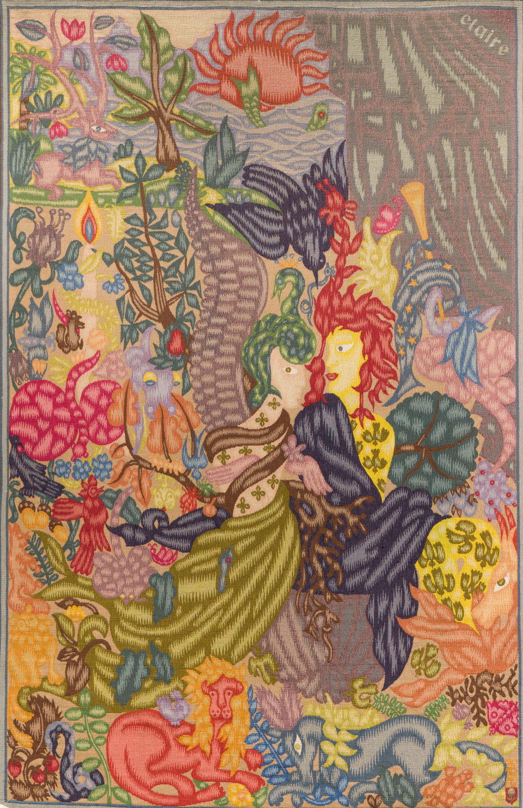 CLAIRE VASARELY (XXE SIÈCLE) — Adam et Eve