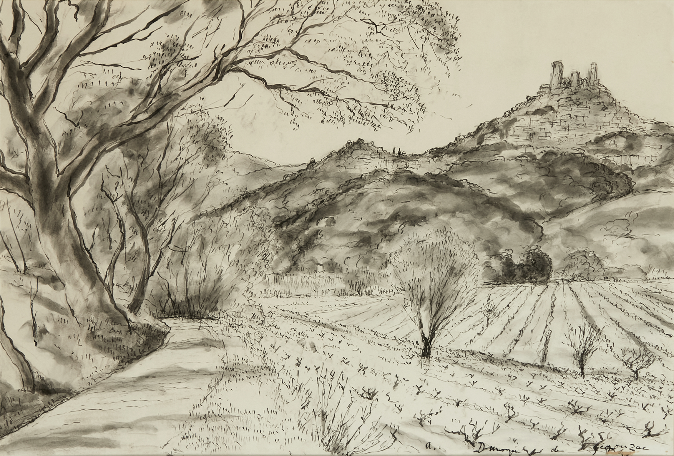 André Albert Marie DUNOYER de SEGONZAC (1884-1974) — Chemin de Grimault