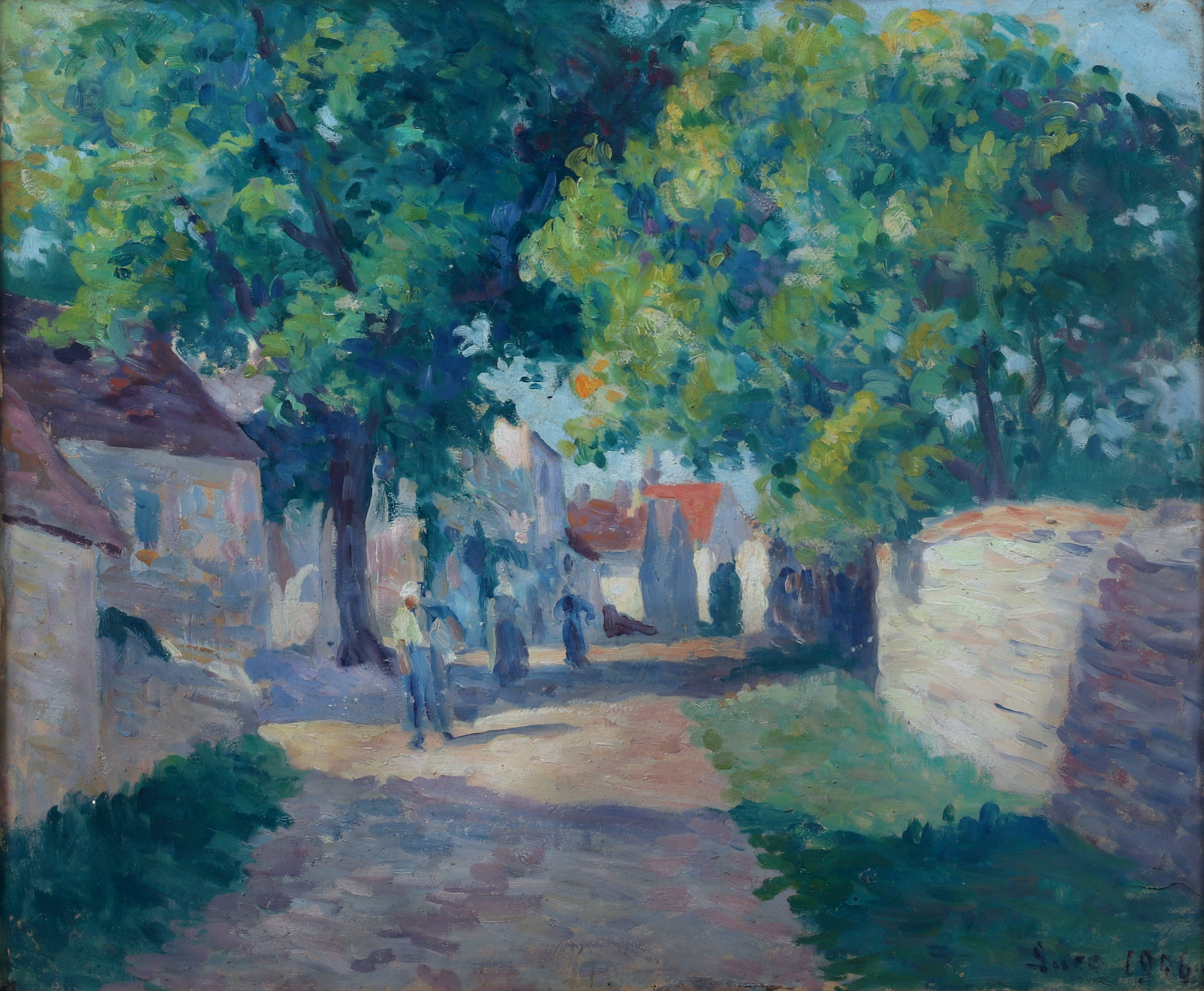 Maximilien LUCE (1858-1941) — L'entrée du village, 1906