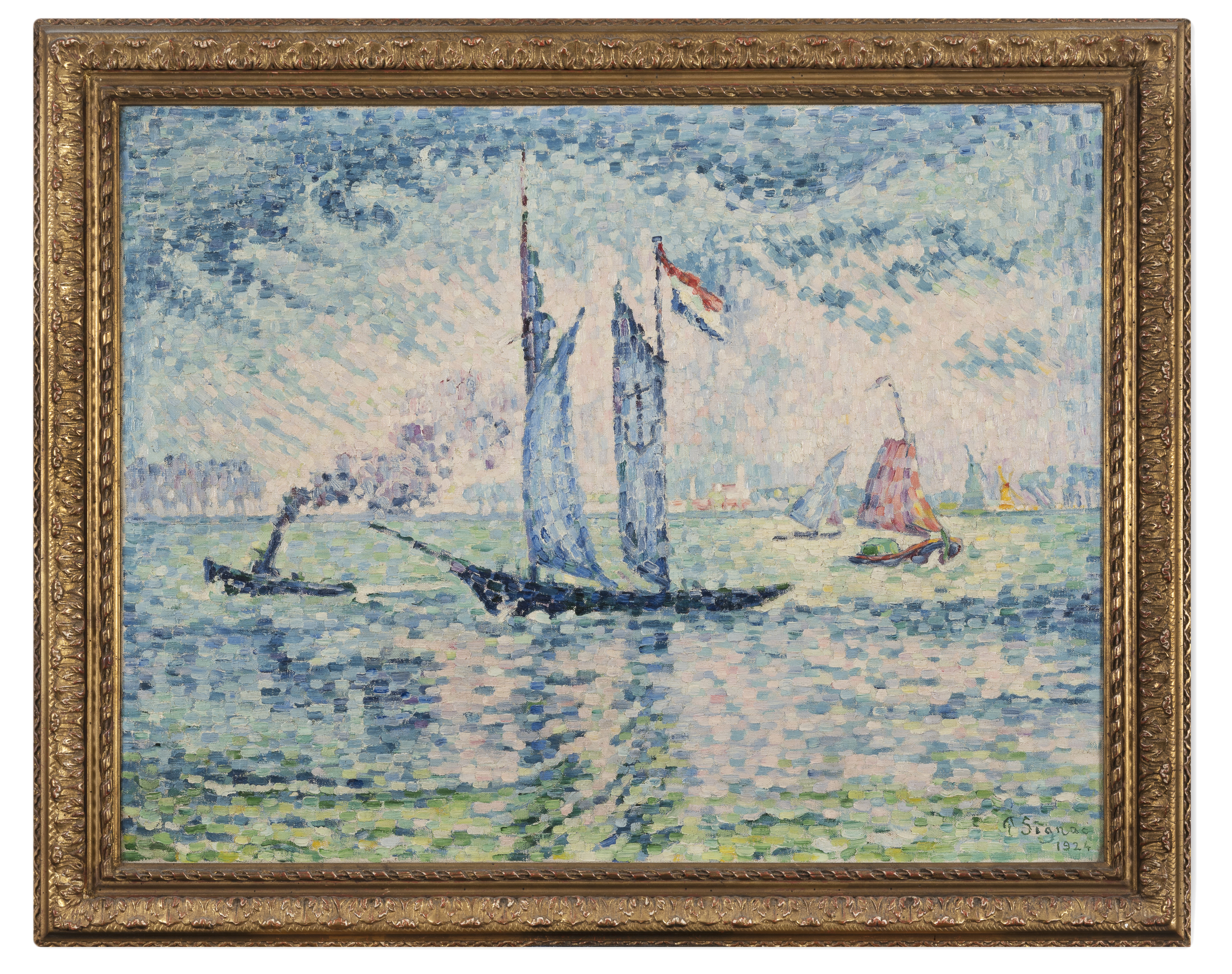 Paul SIGNAC (1863-1935) — Pilote de la Meuse, 1924.