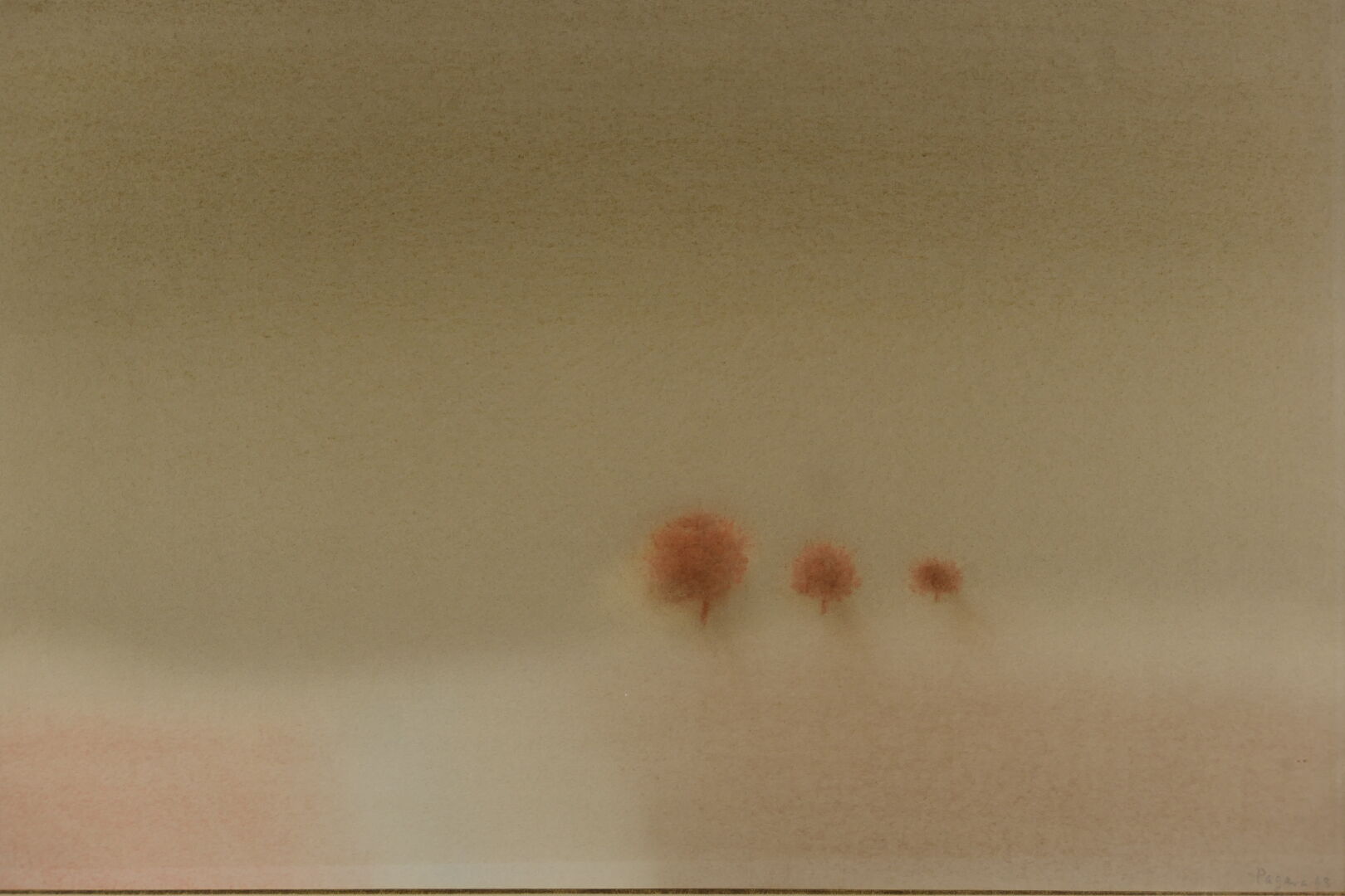 Véra PAGAVA (1907-1988) — Les arbres près du chemin, (19)63