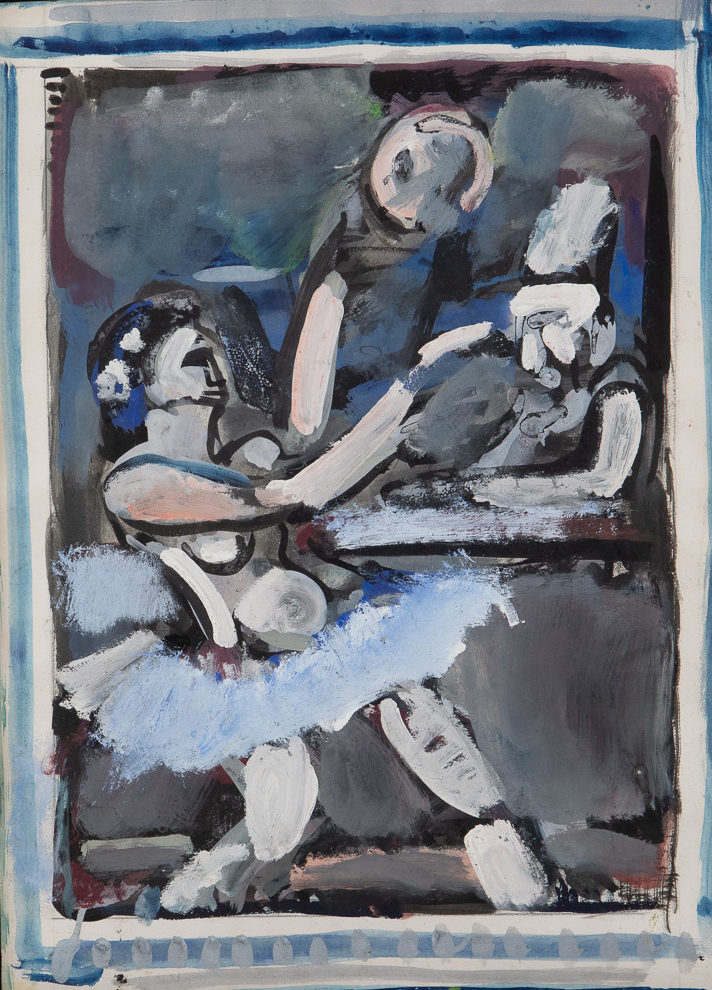 Georges ROUAULT [FRANCE] (1871-1958) — Scène de cirque, écuyère et clown, vers 1925-1930