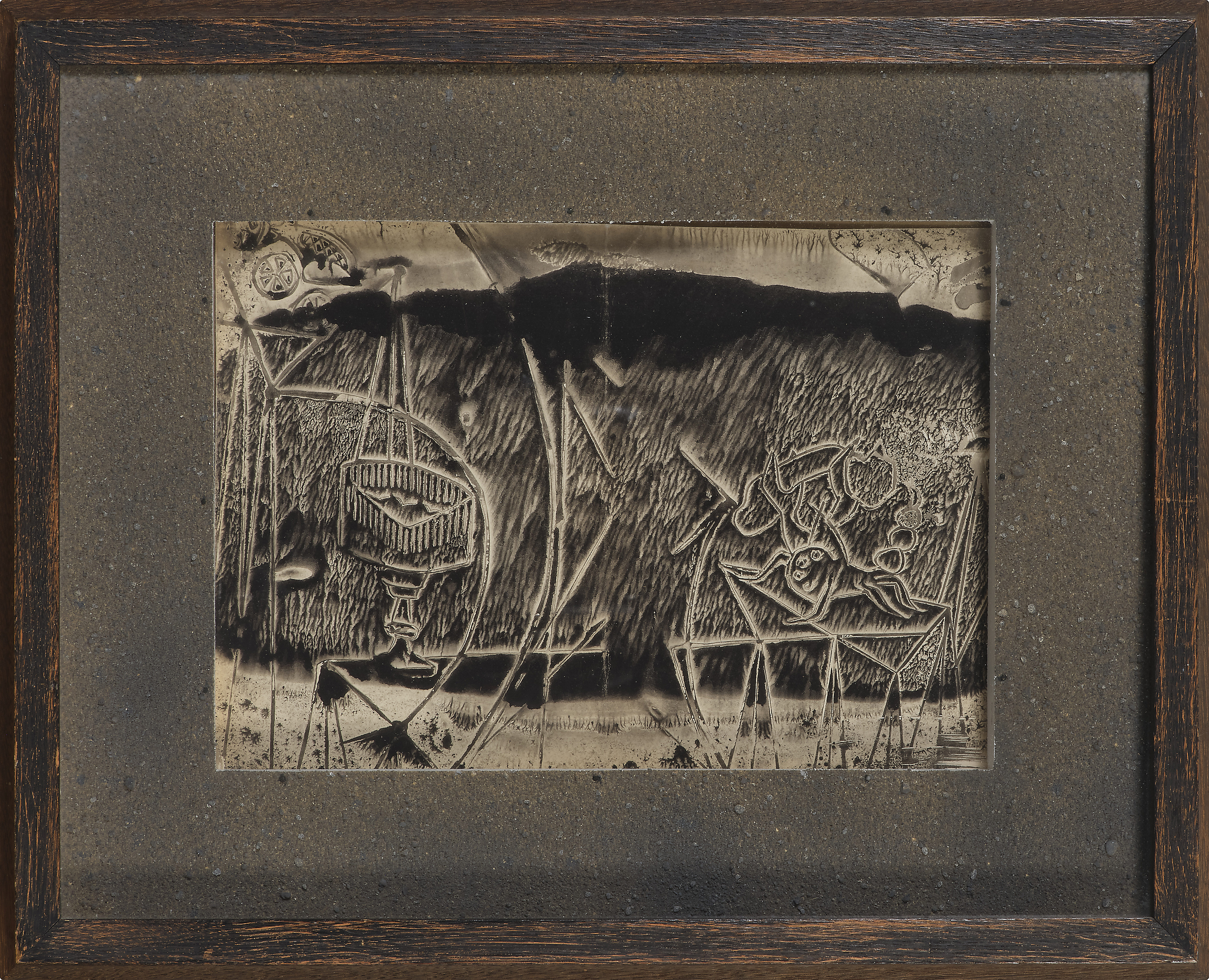 DOMINGUEZ [FRANCE-ESPAGNE] (1906-1957) — Verre de vin et scorpion