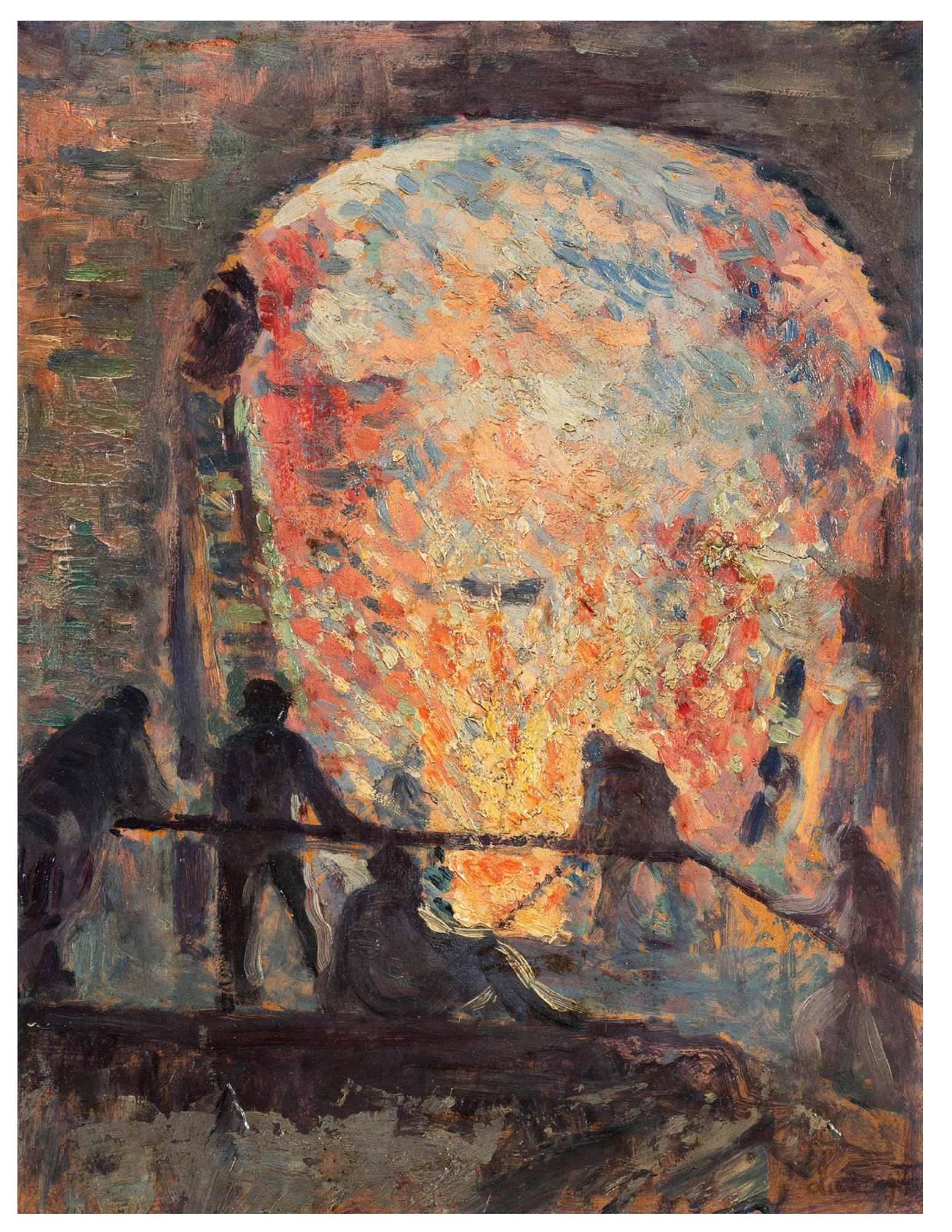 Maximilien LUCE (1858-1941) — L'aciérie, 1898.