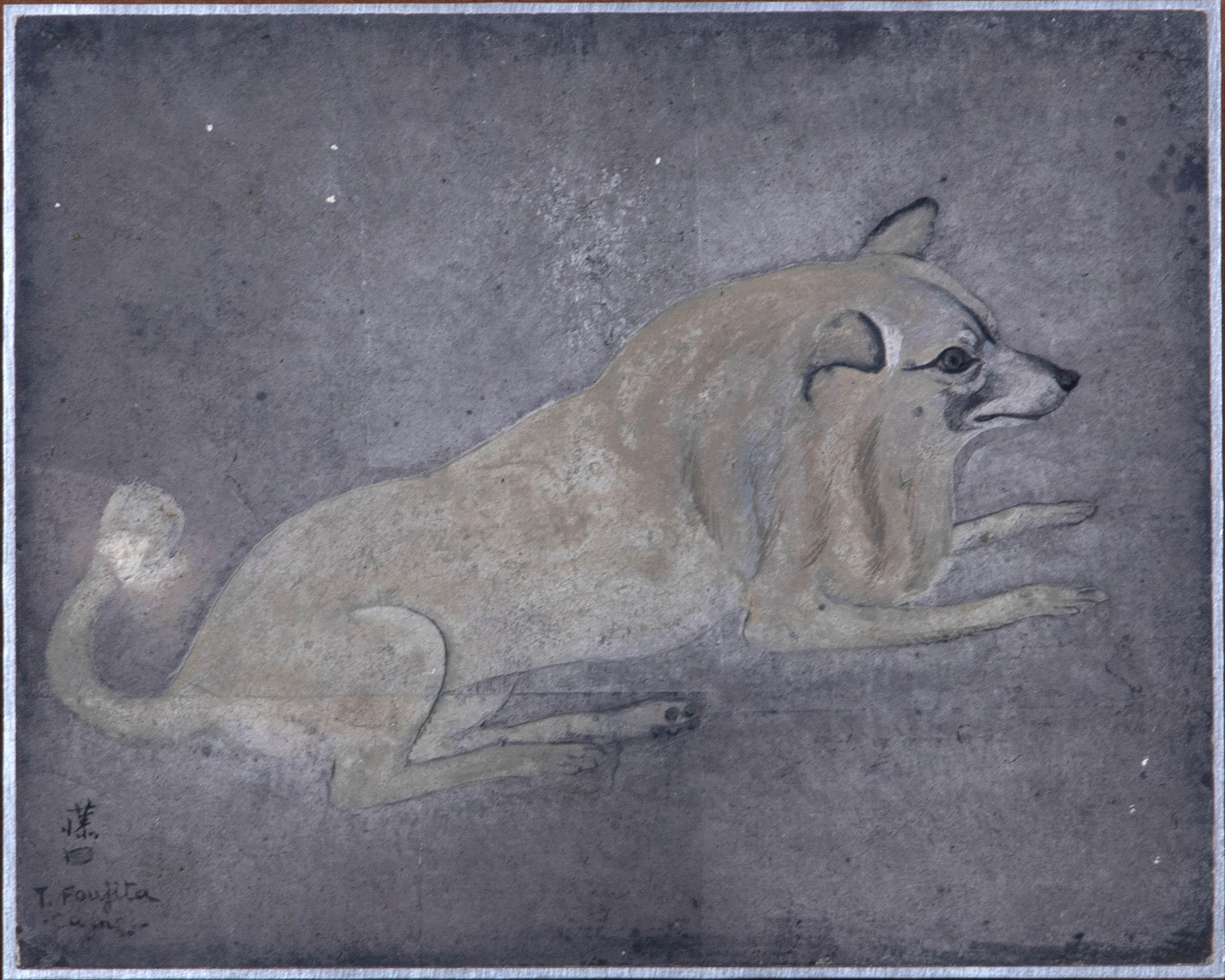 Léonard Tsuguharu FOUJITA (1886-1968) — Chien au repos