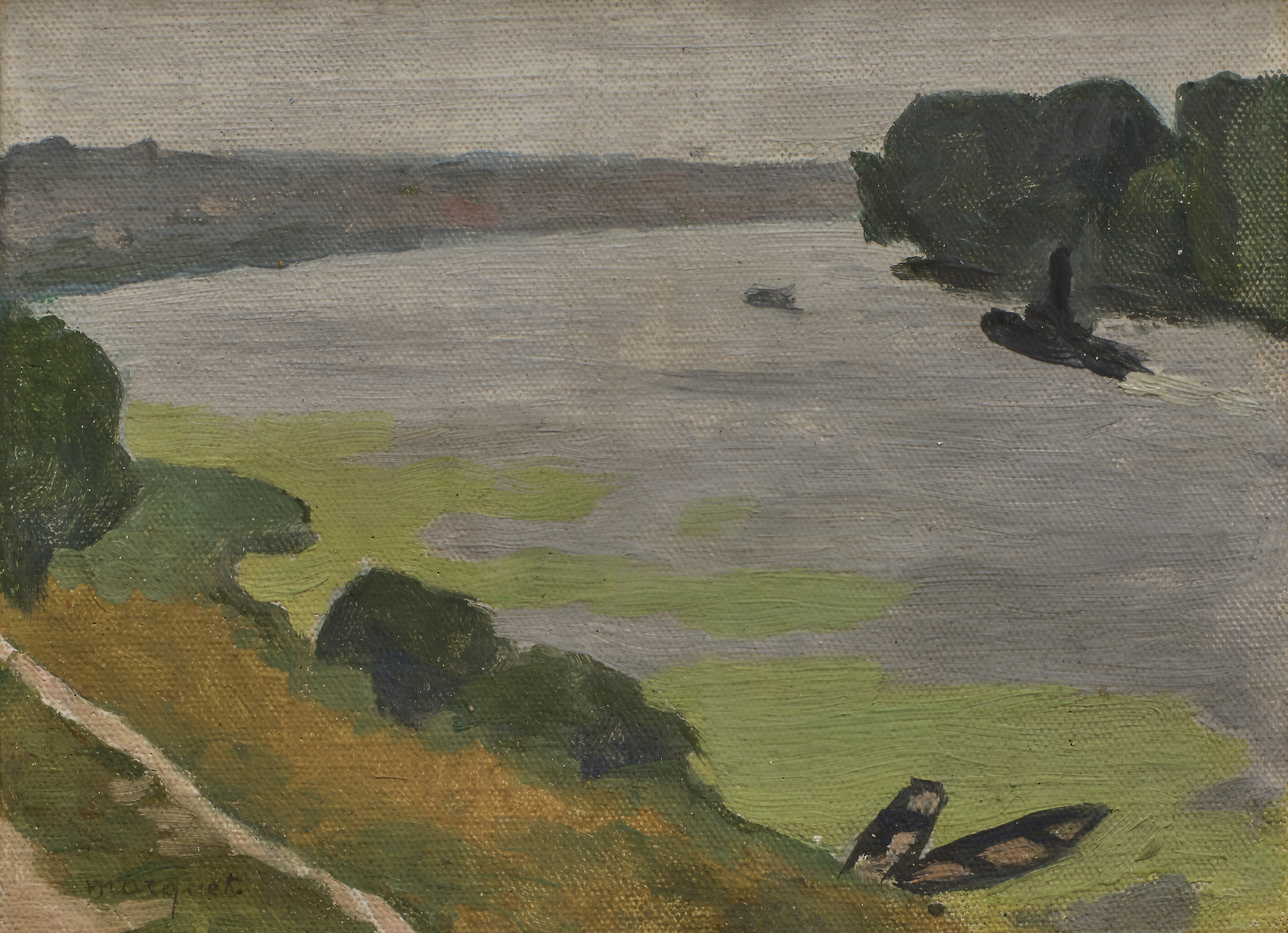 Albert MARQUET (1875-1947) — La Seine à Herblay, circa 1919