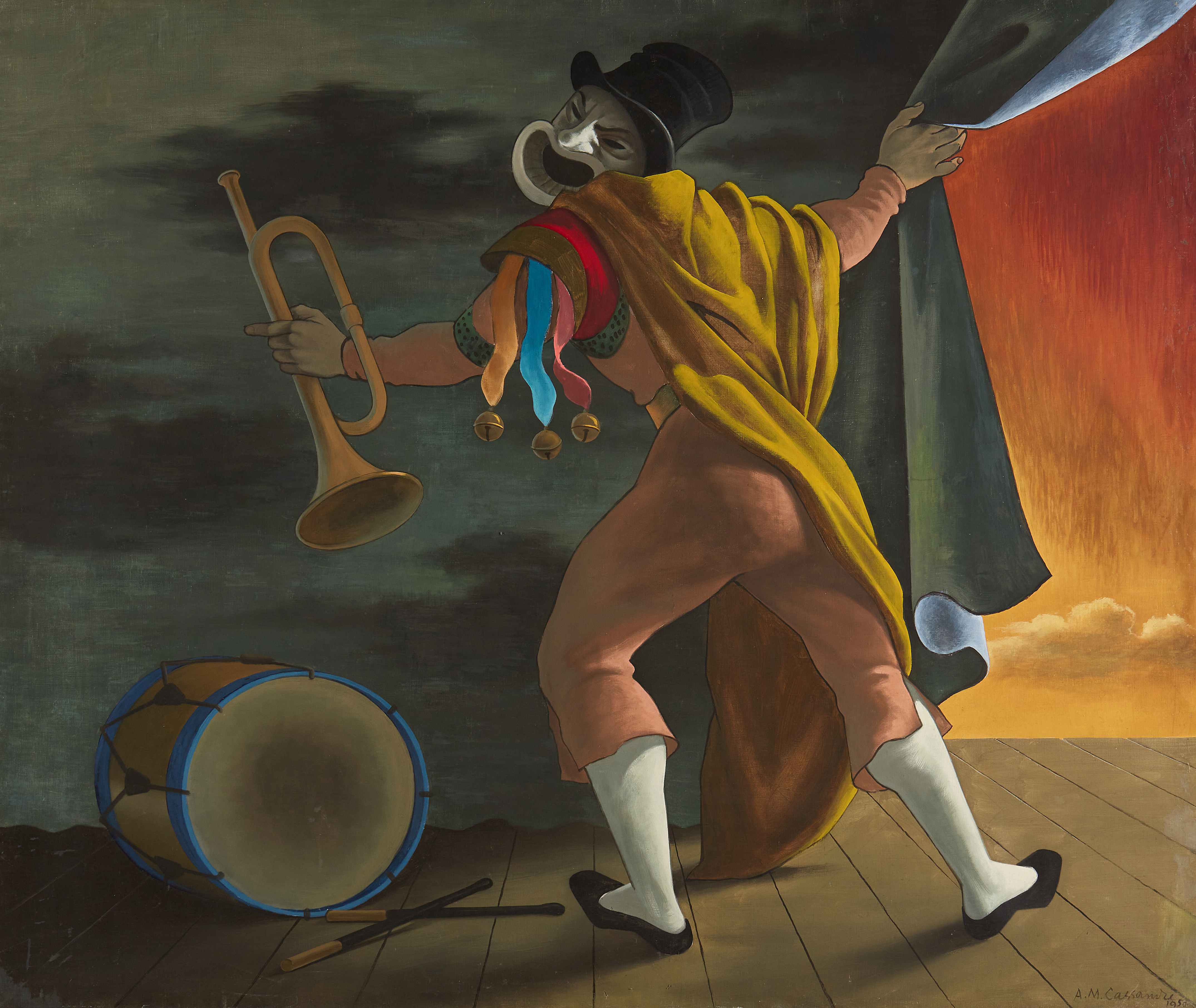 Adolphe Mouron CASSANDRE (1901-1968) — Le baladin, 1950