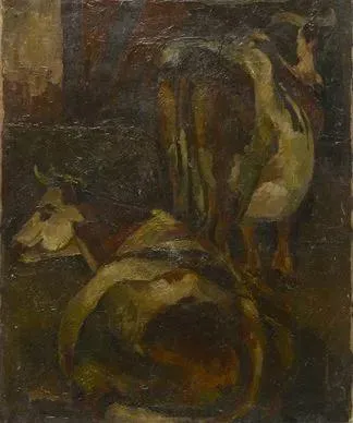 Eugène Corneau — Les deux vaches