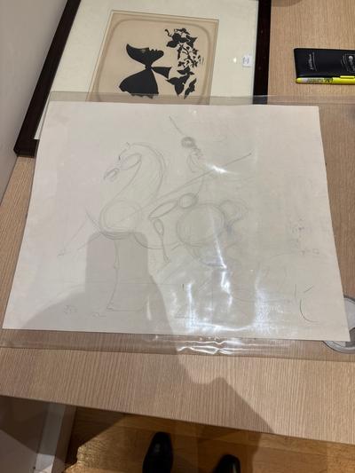 Attribué à Dali — Cavalier