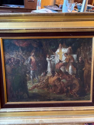 Louis-Alexandre Leloir — Le baptême des sauvages îles Canaries