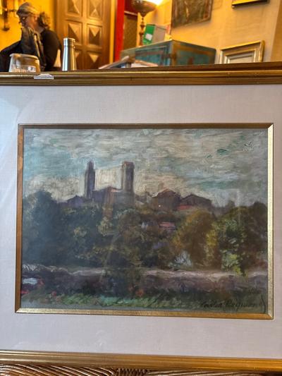 Carlos-Reymond — Vue de village au printemps