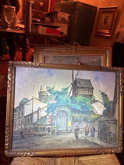 Fernand Andrey-Prévost — Les Moulins à Montmartre