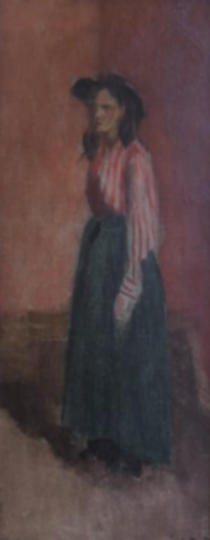 Le Corsage Rayé : Standing Woman