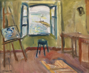 Le Port de Saint Tropez vu de l'atelier du peintre