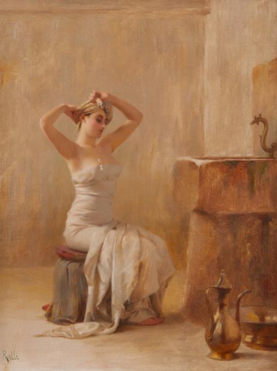 — Femme à sa toilette, Egypte