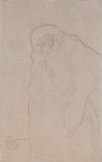  — Vieille femme assise, la main sur le front