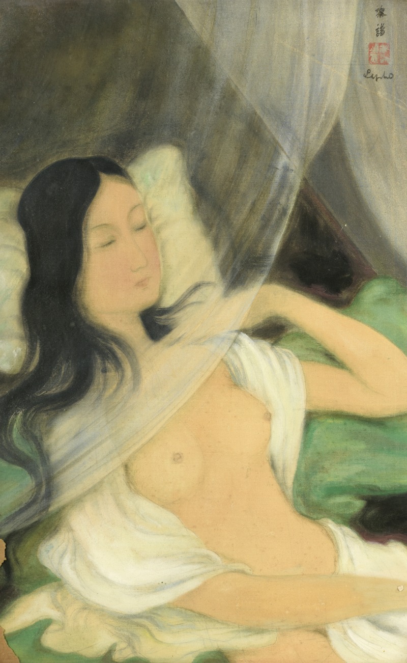 LE PHO (1907-2001) — Jeune fille étendue